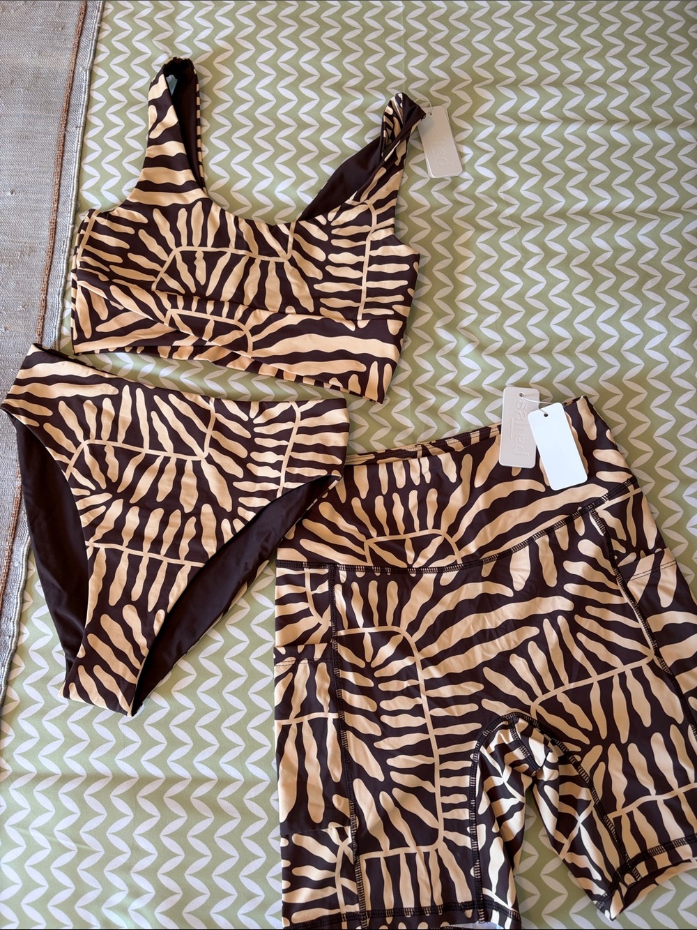 Salted - Swim Trio NWT - Surf Bra, Mid-waist bottom and Swim shorts